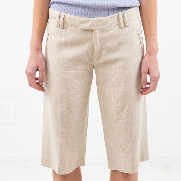 Anthropologie Catherine Malandrino RTW 2 Crop Pants Long Knee-Length Shorts - Picture 1 of 8